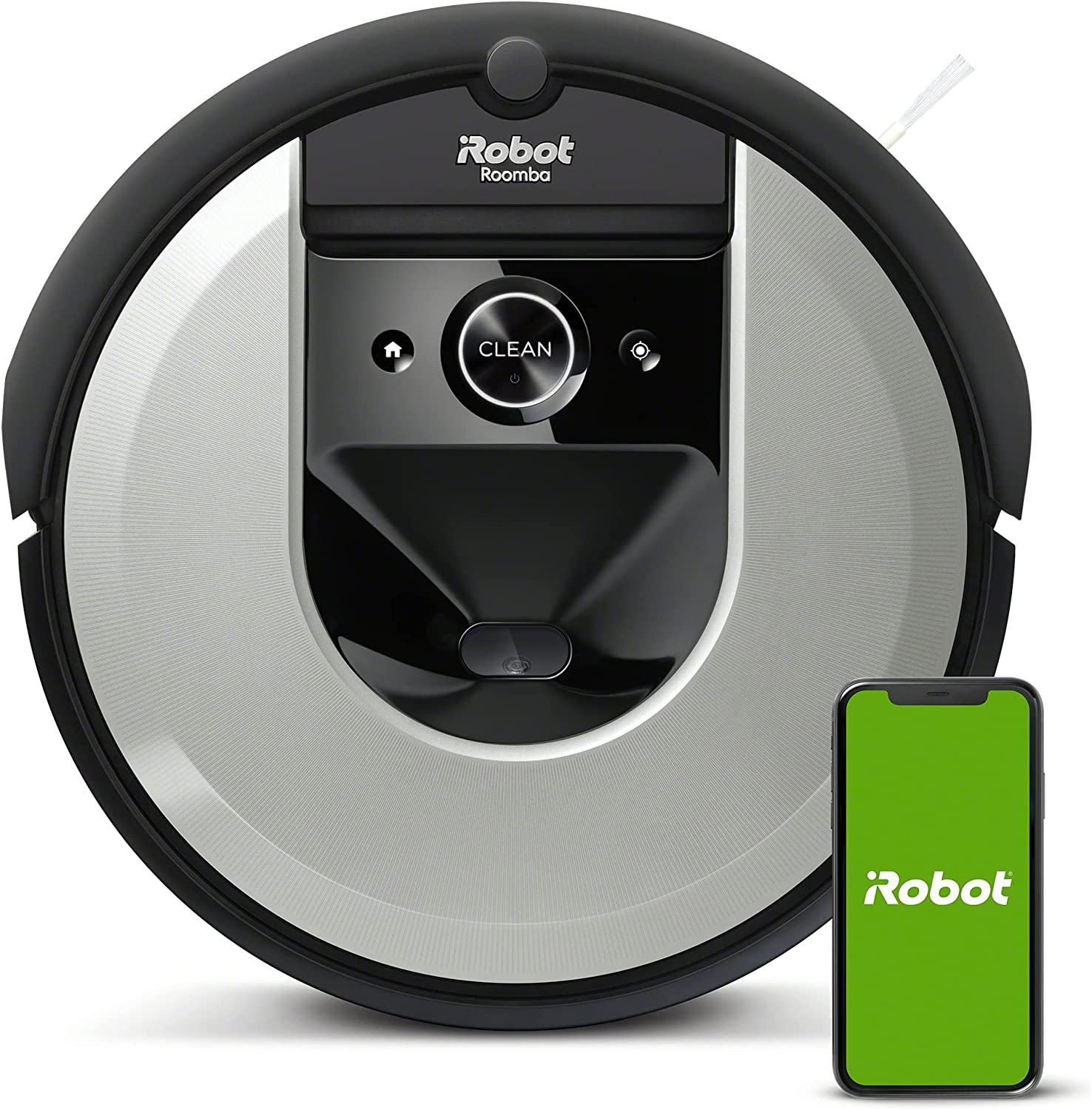 Robot aspirador Wi-Fi iRobot Roomba i7156 - Cepillos goma multisuperficie - Mapea y se adapta al hogar - Reconoce objetos - Sugerencias personalizadas - Compatible asistente voz - Coordinación Imprint