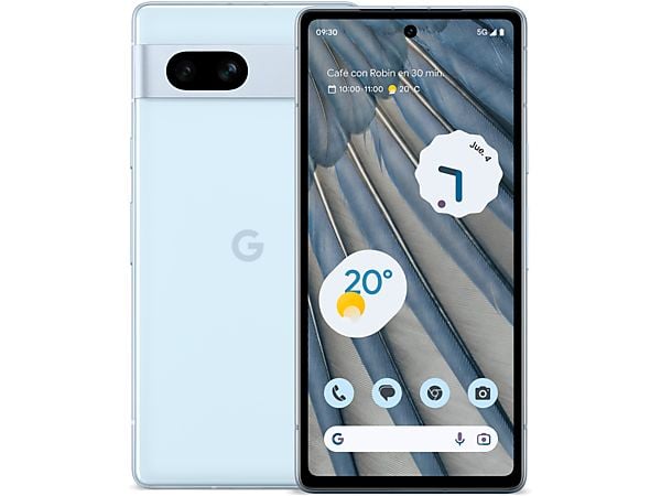 Móvil - Google Pixel 7a, Azul claro, 128 GB, 8 GB RAM, 6.1 " OLED Full HD+, Google Tensor G2, 4.385 mAh, Android