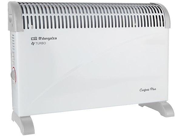 Convector - Orbegozo CVT 3400 Potencia 2000W, Termostato regulable, 3 niveles de potencia, Función