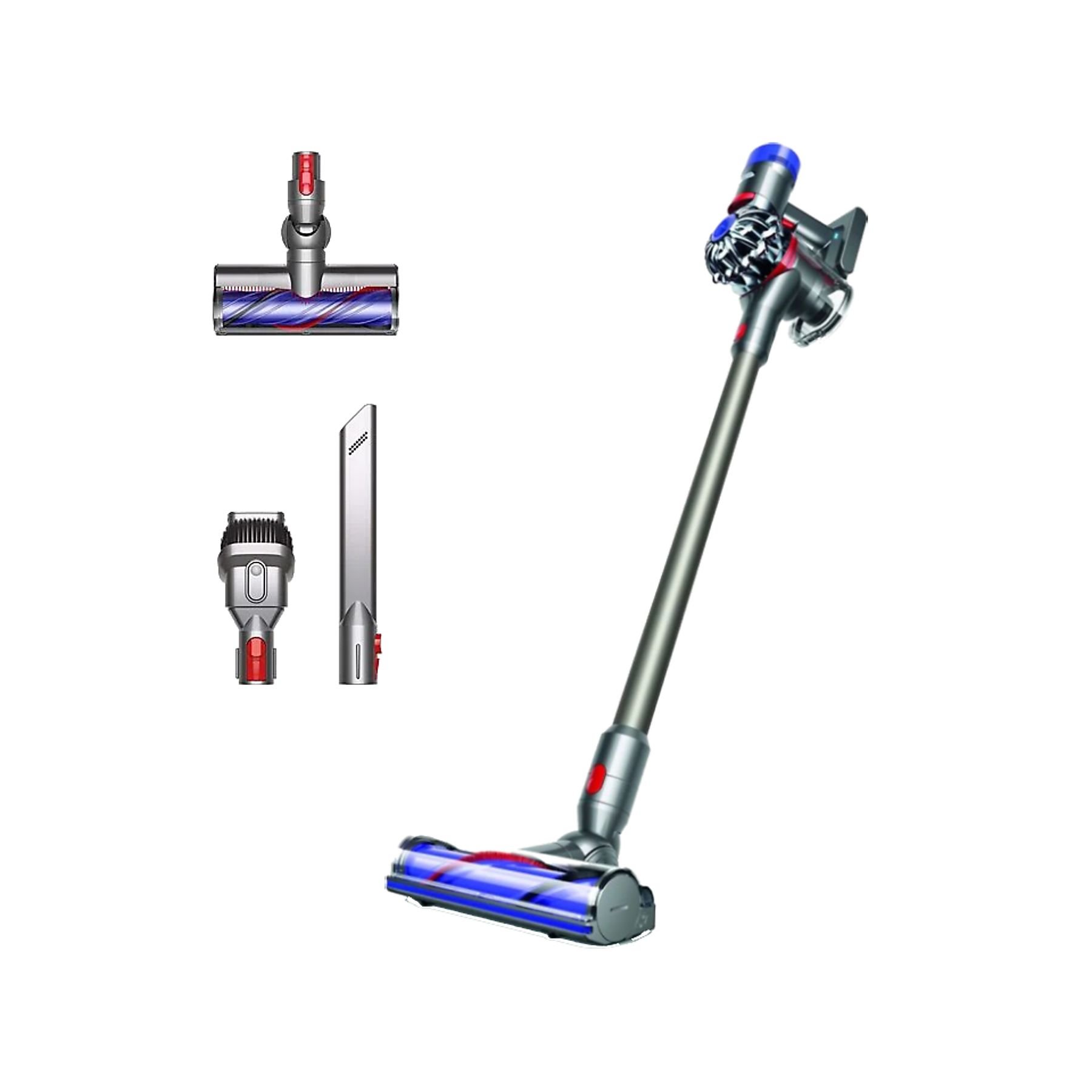 Aspirador escoba - Dyson v8™ Motorhead, Potencia 115 W, Incluye Accesorios, Autonomía 40 min, Níquel