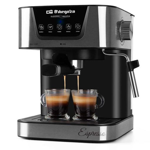 Cafetera para espresso y cappucino orbegozo ex 6000 20 bar deposito 15 l apta para monodosis 1050 w