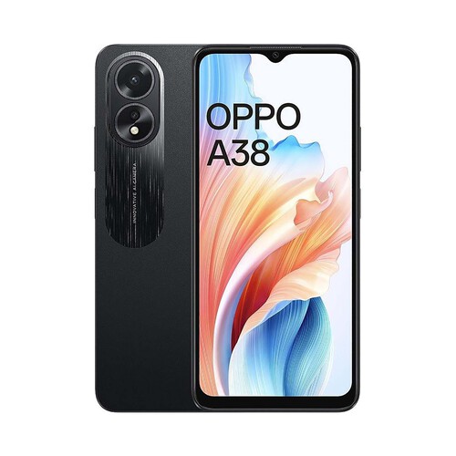 OPPO A38 negro, 128GB + 4GB Ram, pantalla 16,5cm (6,6") .