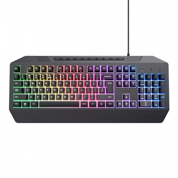 Teclado gaming iluminado trust gxt836 evocx es   negro