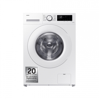 Lavadora samsung ww90cgc04dte 9 kg carga frontal 1400 rpm wifi eficiencia a   blanco