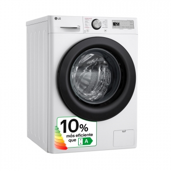 Lavadora lg f4wr5011a6f 11 kg carga frontal 1400 rpm eficiencia a   blanco